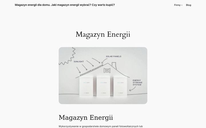 Screenshot of magazyn-energii.com.pl