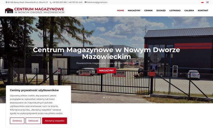 Screenshot of magazynowepowierzchnie.pl