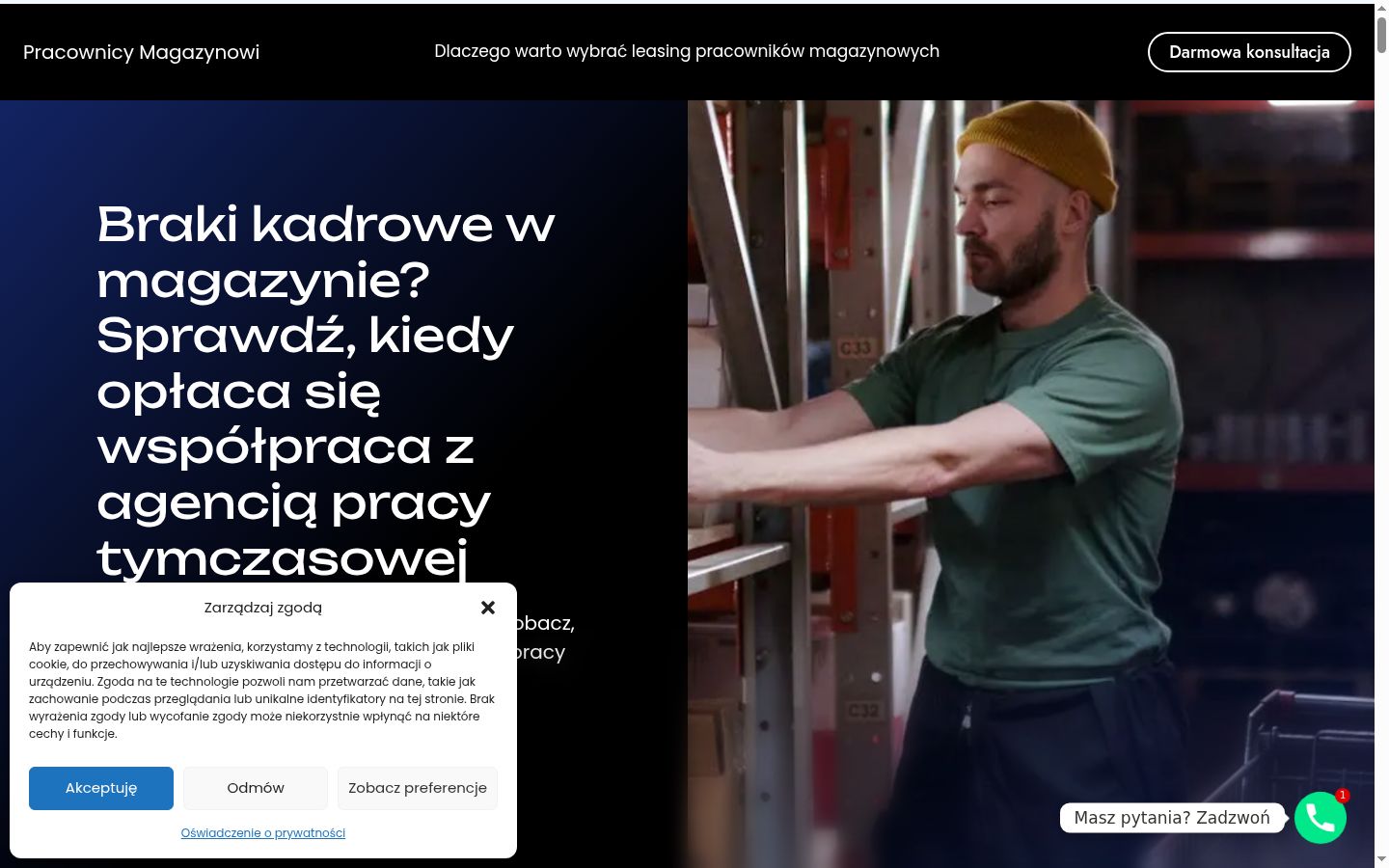 Captură de ecran a bannerului de consimțământ afișat înainte de orice interacțiune