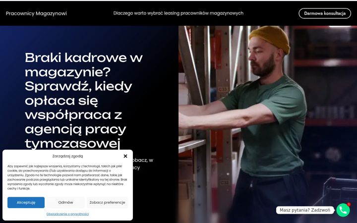 Screenshot of magazynowi.com