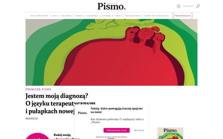 Screenshot of magazynpismo.pl