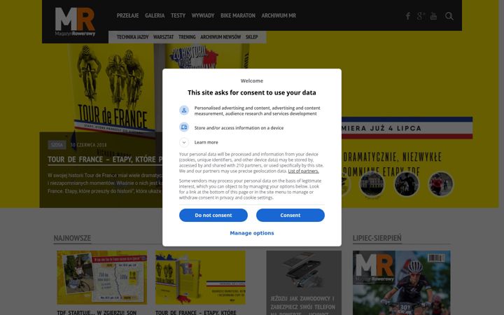 Screenshot of magazynrowerowy.pl