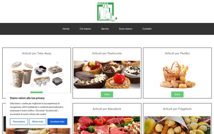 Screenshot of magazzinofiorin.it