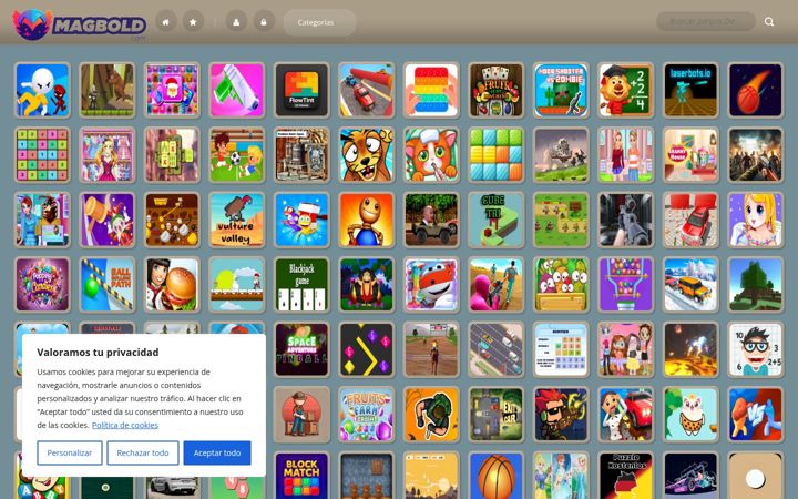 Screenshot of magbold.com
