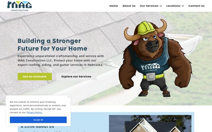 Screenshot of magconstructionne.com