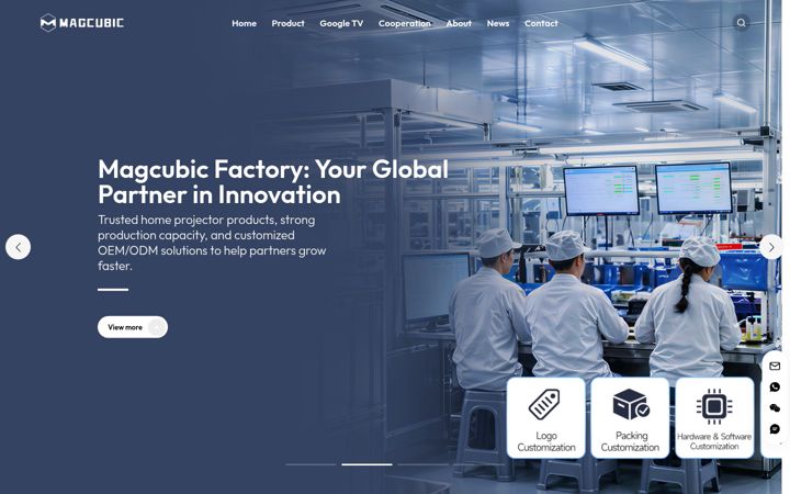 Screenshot of magcubicbiz.com