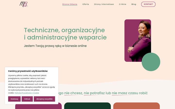 Screenshot of magdabromber.pl