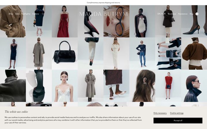 Screenshot of magdabutrym.com