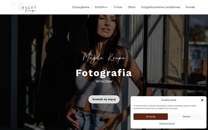 Screenshot of magdakrupafotografia.pl