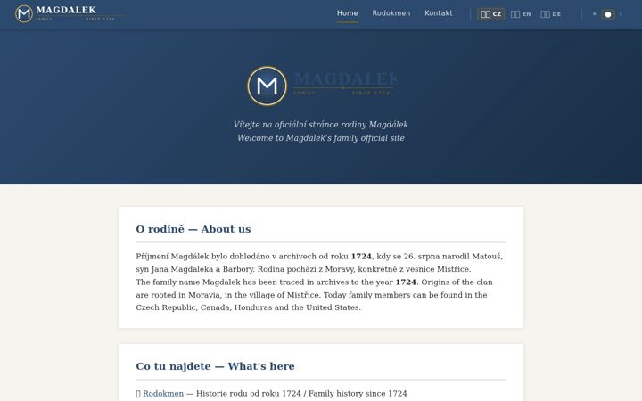 Screenshot of magdalek.com