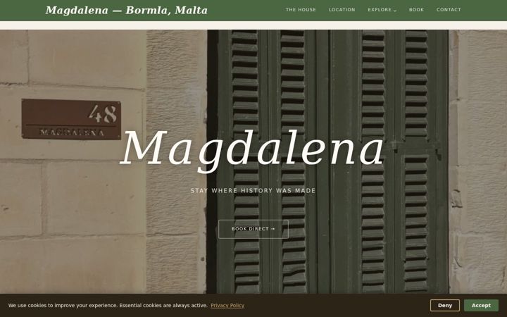 Screenshot of magdalena-malta.com