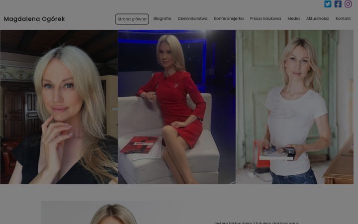 Screenshot of magdalena-ogorek.pl