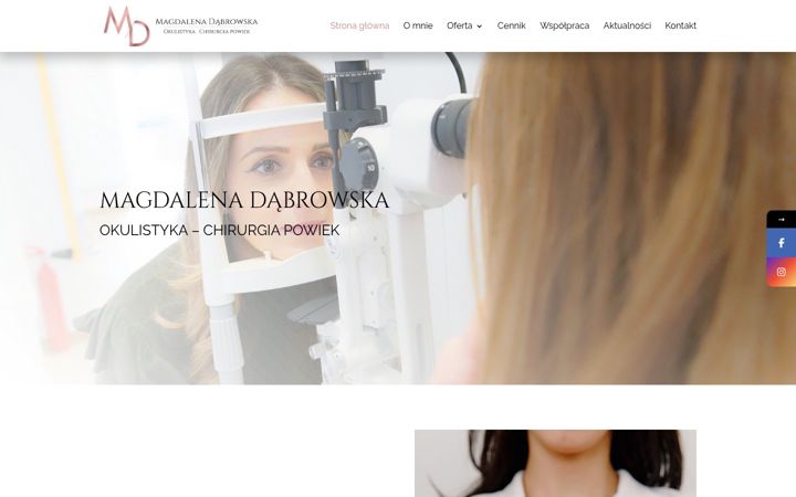 Screenshot of magdalenadabrowska.com.pl