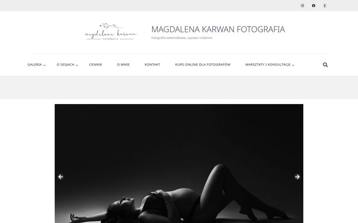 Screenshot of magdalenakarwan.pl