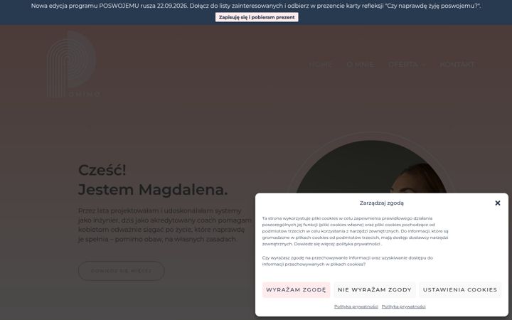 Screenshot of magdalenakorzeniowska.com