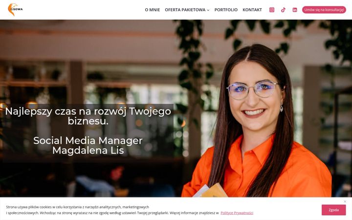 Screenshot of magdalenalis.pl