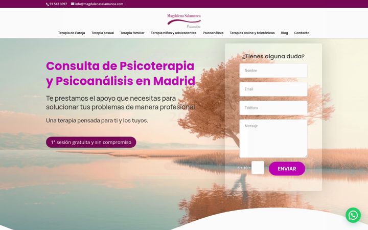 Screenshot of magdalenasalamanca.com