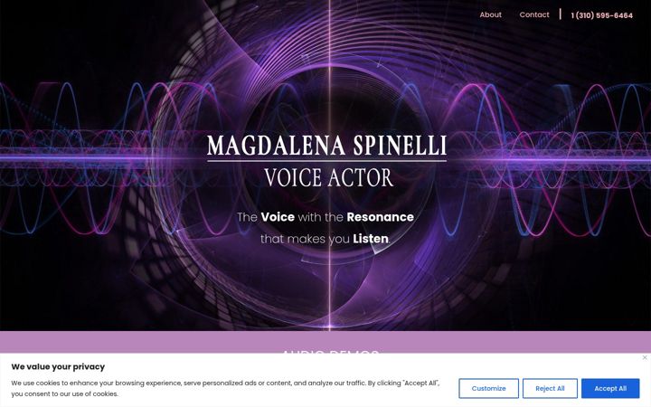 Screenshot of magdalenaspinelli.com