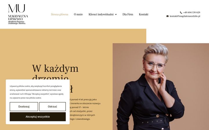 Screenshot of magdalenauzdzilo.pl
