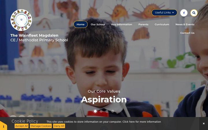 Screenshot of magdalenwainfleet.co.uk