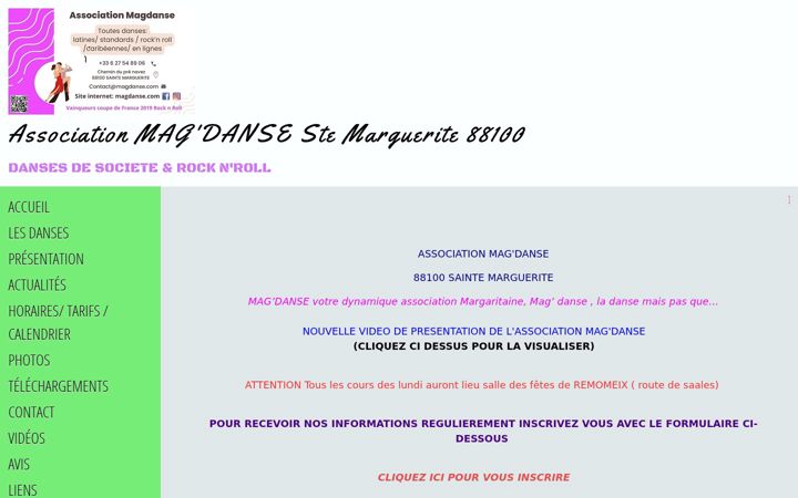 Screenshot of magdanse.com