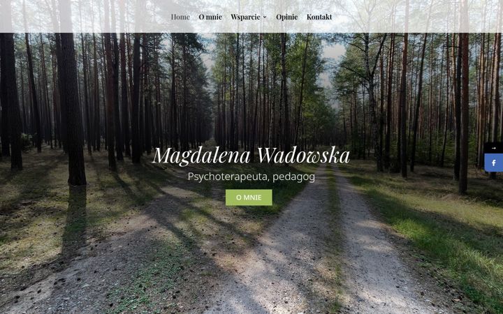 Screenshot of magdawadowska.pl