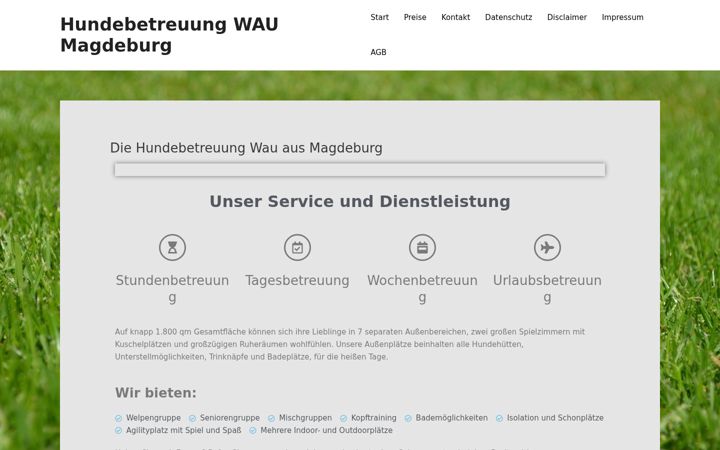 Screenshot of magdeburg-hundebetreuung.de
