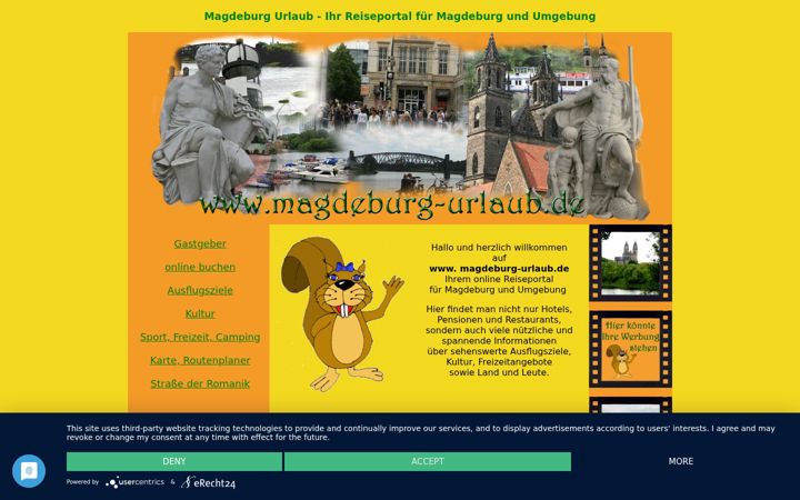 Screenshot of magdeburg-urlaub.de