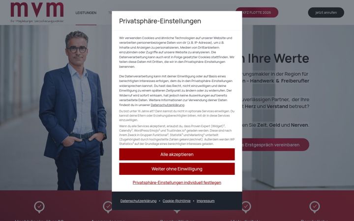 Screenshot of magdeburgerversicherungsmakler.de