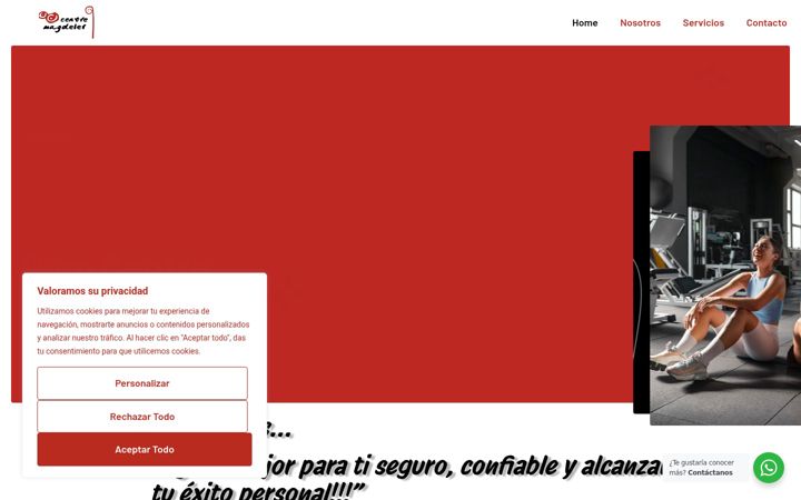 Screenshot of magdelergym.com