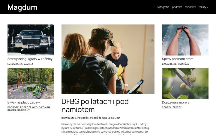 Screenshot of magdum.pl