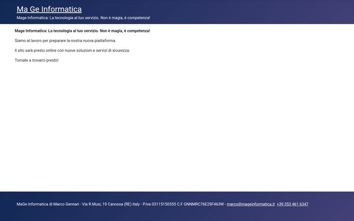 Screenshot of mageinformatica.it