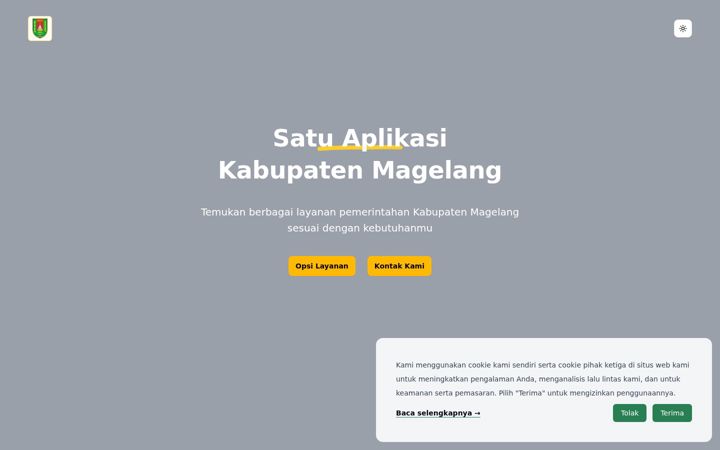 Zrzut ekranu magelangkab.go.id