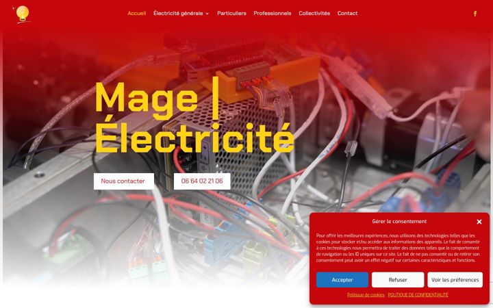 Screenshot of magelectrique.fr