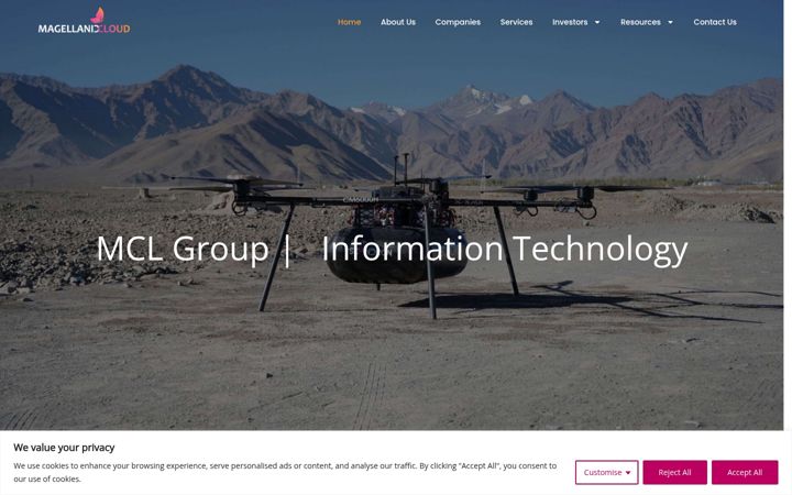 Screenshot of magellanic-cloud.com