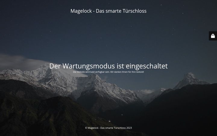 Screenshot of magelock.de