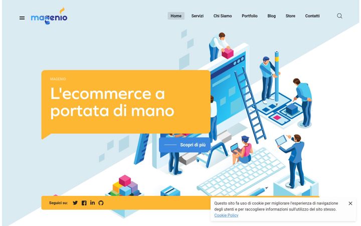 Screenshot of magenio.com