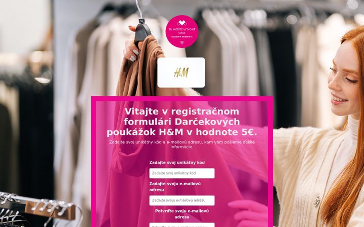 Screenshot of magenta-moments-hm-sk.com