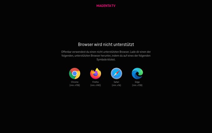 Screenshot of magenta.tv