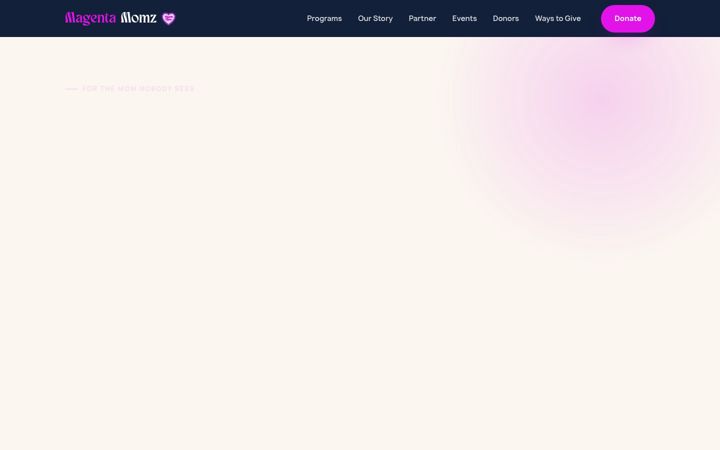 Screenshot of magentamomz.org