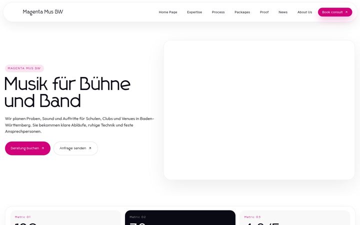 Screenshot of magentamusbw.de