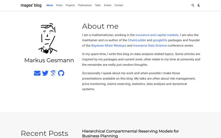Screenshot of magesblog.com