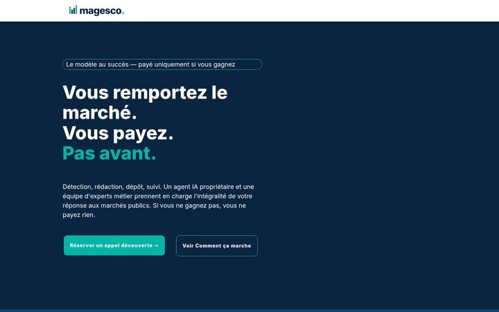 Screenshot of magesco.net