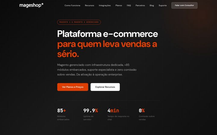 Screenshot of mageshop.com.br