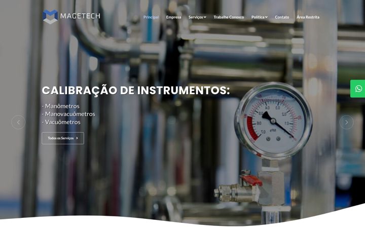 Screenshot of magetech.com.br
