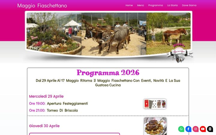 Screenshot of maggiofiaschettano.it