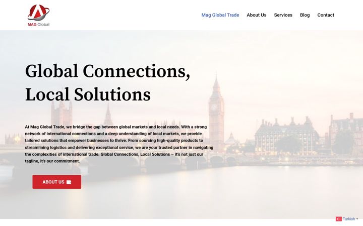 Screenshot of magglobaltrade.com