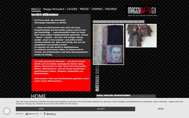Screenshot of maggybaggy.de