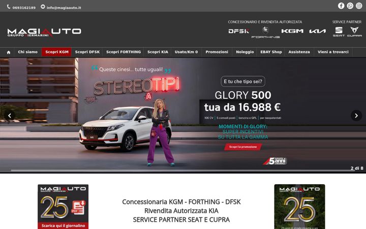 Screenshot of magiaauto.com