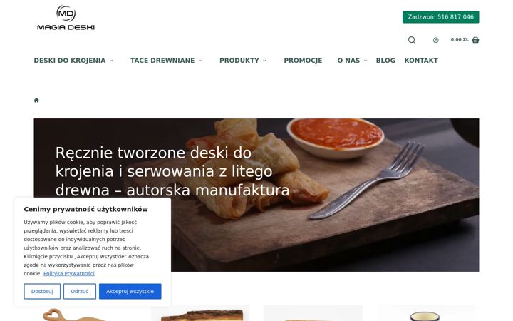 Screenshot of magiadeski.pl